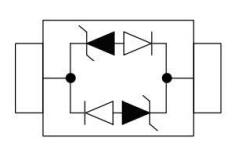 超低電容的單路ESD內(nèi)部結(jié)構(gòu)