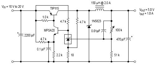 高效率降壓型開關轉換器電路圖