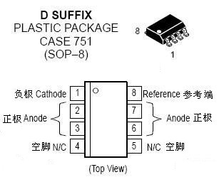 SOP-8 貼片封裝引腳圖